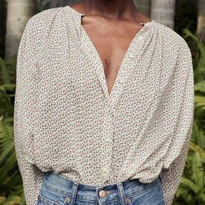 Doen Jane Blouse in Berry Bisou Floral Medium